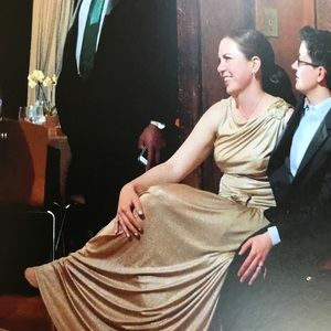 Gold gown by Tadashi